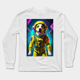 Cute Doggo with Spacesuit Long Sleeve T-Shirt